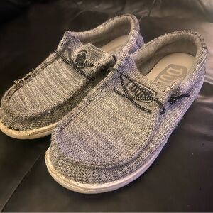 Hey Dude Yin Yang Gray Slip-Ons